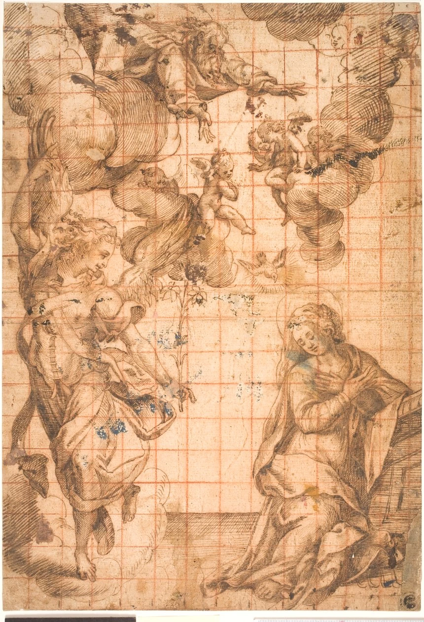 Perin del Vaga - 188, Annunciazione, Statens Museum for Kunst